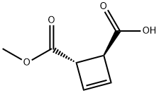 3-Cyclobutene-1,2-dicarboxylicacid,monomethylester,(1S-trans)-(9CI) Struktur