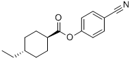 4-Cyanophenyl-4'-Trans-Ethylcyclohexylcarboxylate Struktur