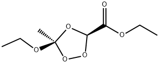 1,2,4-Trioxolane-3-carboxylicacid,5-ethoxy-5-methyl-,ethylester,cis-(9CI) Struktur