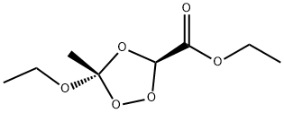 1,2,4-Trioxolane-3-carboxylicacid,5-ethoxy-5-methyl-,ethylester,trans-(9CI) Struktur