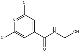 N4-HYDROXYMETHYL-2,6-DICHLOROISONICOTINAMIDE Struktur