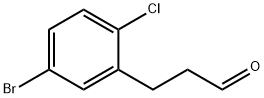 Benzenepropanal, 5-broMo-2-chloro- Struktur