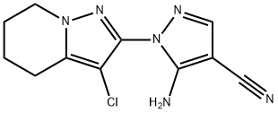 5-氨基-1-(3-氯-4,5,6,7-四氫吡唑并[1,5-A]吡啶-2-基)-1H-吡唑-4-甲腈 結(jié)構(gòu)式