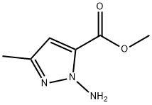 1H-Pyrazole-5-carboxylicacid,1-amino-3-methyl-,methylester(9CI) Struktur