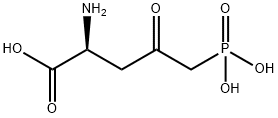 2-amino-4-oxo-5-phosphonopentanoic acid Struktur