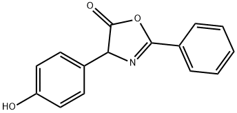 5(4H)-Oxazolone,  4-(4-hydroxyphenyl)-2-phenyl- Struktur