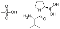 [(2R)-1-[(2S)-2-Amino-3-methylbutanoyl]pyrrolidin-2-yl]boronic acid mesylate Struktur