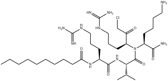 DECANOYL-ARG-VAL-LYS-ARG-CHLOROMETHYLKETONE Struktur