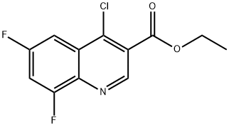 ETHYL 4-CHLORO-6,8-DIFLUOROQUINOLINE-3-CARBOXYLATE Struktur