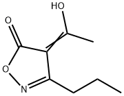 5(4H)-Isoxazolone, 4-(1-hydroxyethylidene)-3-propyl- (9CI) Struktur