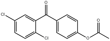 4-ACETOXY-2',5'-DICHLOROBENZOPHENONE Struktur