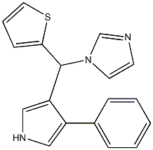 2-Thienyl-1H-imidazol-1-yl-4-phenyl-1H-pyrrol-3-ylmethane Struktur