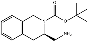 (R)-3-AMINOMETHYL-2-BOC-3,4-DIHYDRO-1H-ISOQUINOLINE Struktur