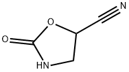 2-Oxo-5-oxazolidinecarbonitrile Struktur