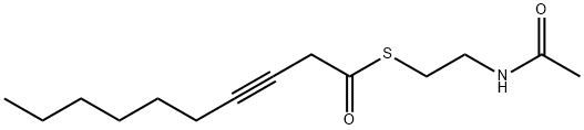 3-decynoyl-N-acetylcysteamine Struktur