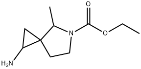 5-Azaspiro[2.4]heptane-5-carboxylicacid,1-amino-4-methyl-,ethylester(9CI) Struktur