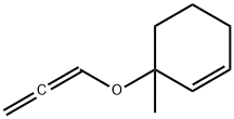 Cyclohexene, 3-methyl-3-(1,2-propadienyloxy)- (9CI) Struktur