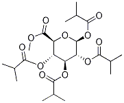 Methyl 1,2,3,4-Tetra-O-isobutyryl-b-D-glucopyranuronate Struktur