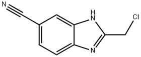 2-(CHLOROMETHYL)-1H-BENZO[D]IMIDAZOLE-6-CARBONITRILE Struktur