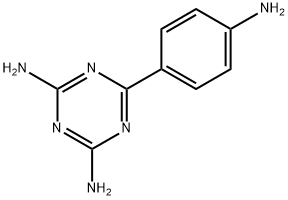 6-(4-Aminophenyl)-1,3,5-triazine-2,4-diamine Struktur