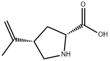 D-Proline, 4-(1-methylethenyl)-, cis- (9CI) Struktur