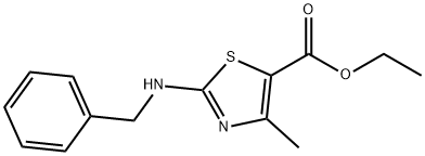 ETHYL 2-(BENZYLAMINO)-4-METHYL-1,3-THIAZOLE-5-CARBOXYLATE HYDROCHLORIDE Struktur