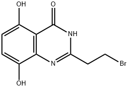 4(1H)-Quinazolinone,  2-(2-bromoethyl)-5,8-dihydroxy-  (9CI) Struktur