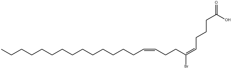 6-bromo-5,9-tetracosadienoic acid Struktur