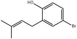 4-BROMO-2-(3-METHYL-2-BUTENYL)-PHENOL Struktur