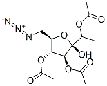 .beta.-D-Fructofuranoside, methyl 6-azido-6-deoxy-, 1,3,4-triacetate Struktur