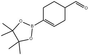 4-(4,4,5,5-tetraMethyl-1,3,2-dioxaborolan-2-yl)cyclohex-3-enecarbaldehyde Struktur