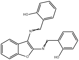 N,N'-BIS-SALICYLIDENE-2,3-DIAMINO-BENZOFURAN Struktur