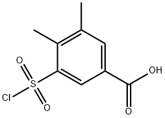 3-(chlorosulfonyl)-4,5-diMethylbenzoic acid Struktur