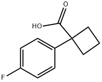 1-(4-FLUOROPHENYL)CYCLOBUTANECARBOXYLIC ACID Struktur