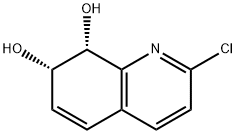 2-chloro-7,8-dihydro-7,8-dihydroxyquinoline Struktur