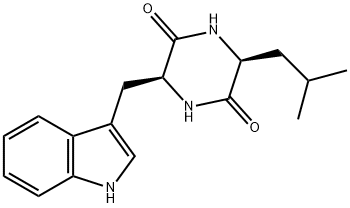 cyclo(L-leucyl-L-tryptophyl) Struktur