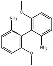 (1S)-6,6'-Dimethoxy[1,1'-biphenyl]-2,2'-diamine Struktur