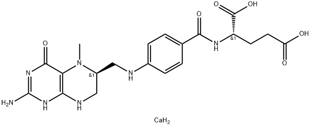 Levomefolate calcium Struktur