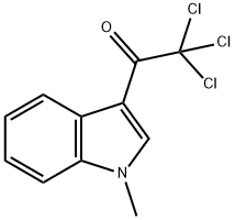 1-methyl-3-trichloroacetylindole Struktur