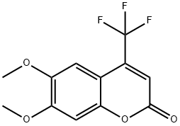 6,7-DIMETHOXY-4-(TRIFLUOROMETHYL)COUMARIN Struktur