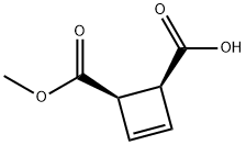 3-Cyclobutene-1,2-dicarboxylicacid,monomethylester,(1R,2S)-(9CI) Struktur