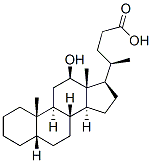 (5b,12b)- 12-hydroxyCholan-24-oic acid Struktur