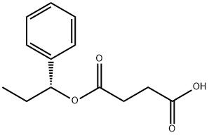 Butanedioic acid, mono(1-phenylpropyl) ester, (R)- (9CI) Struktur