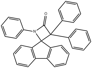 1',3',3'-Triphenylspiro[9H-fluorene-9,2'-azetidin]-4'-one Struktur