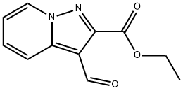 3-FORMYL-PYRAZOLO[1,5-A]PYRIDINE-2-CARBOXYLIC ACID ETHYL ESTER Struktur