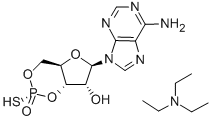 ADENOSINE 3',5'-CYCLIC MONOPHOSPHOROTHIOATE, RP-ISOMER, TRIETHYLAMMONIUM SALT Struktur