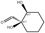 Cyclohexanecarboxaldehyde, 1,2-dihydroxy-, cis- (9CI) Struktur