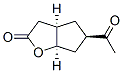 2H-Cyclopenta[b]furan-2-one, 5-acetylhexahydro-, [3aR-(3aalpha,5beta,6aalpha)]- (9CI) Struktur