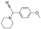 2-(4-methoxyphenyl)-2-piperidinoacetonitrile Struktur