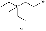 triethyl(2-hydroxyethyl)ammonium chloride  Struktur